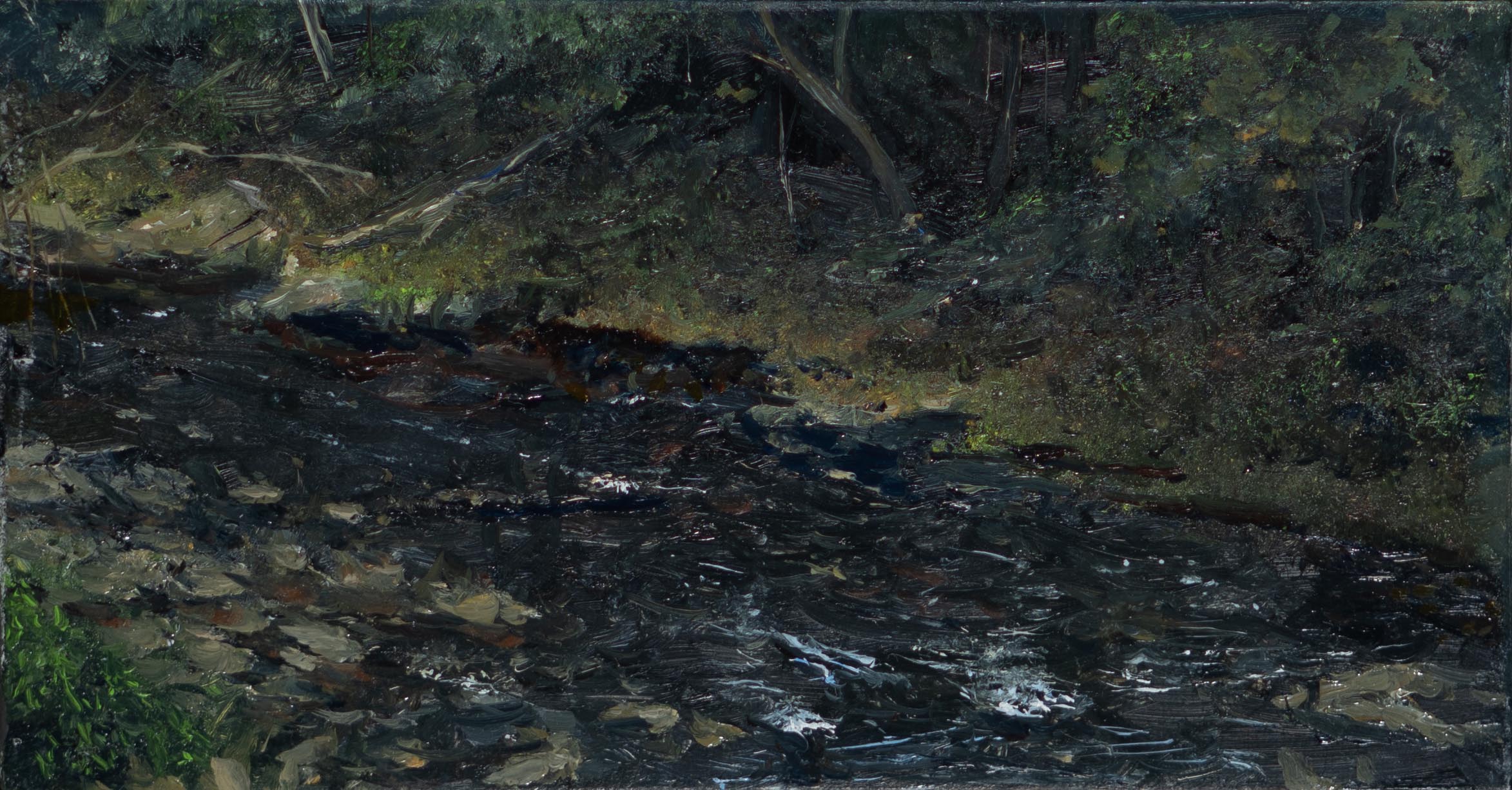 Wissahickon: Looking Downstream From Blue Stone Bridge
